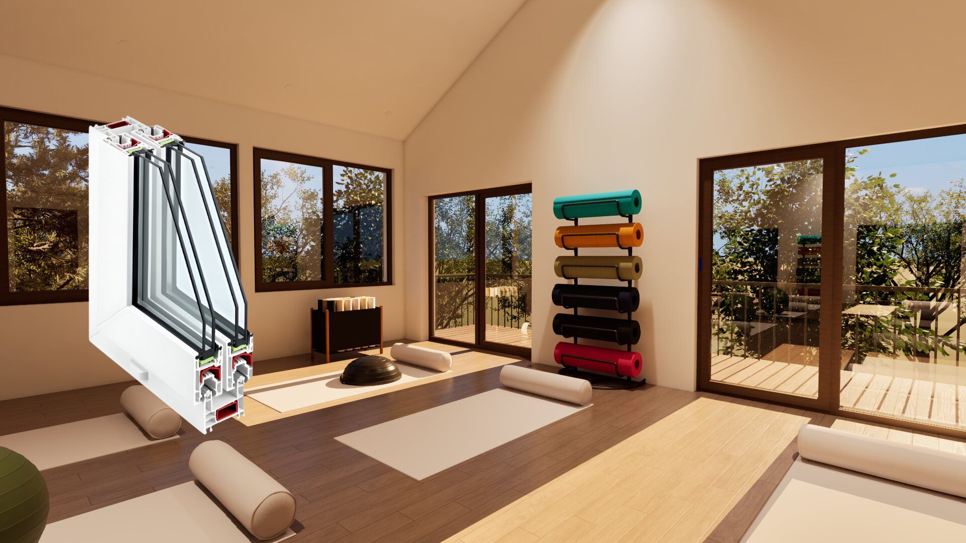 Puertas y ventanas de PVC corredizas Serie 920