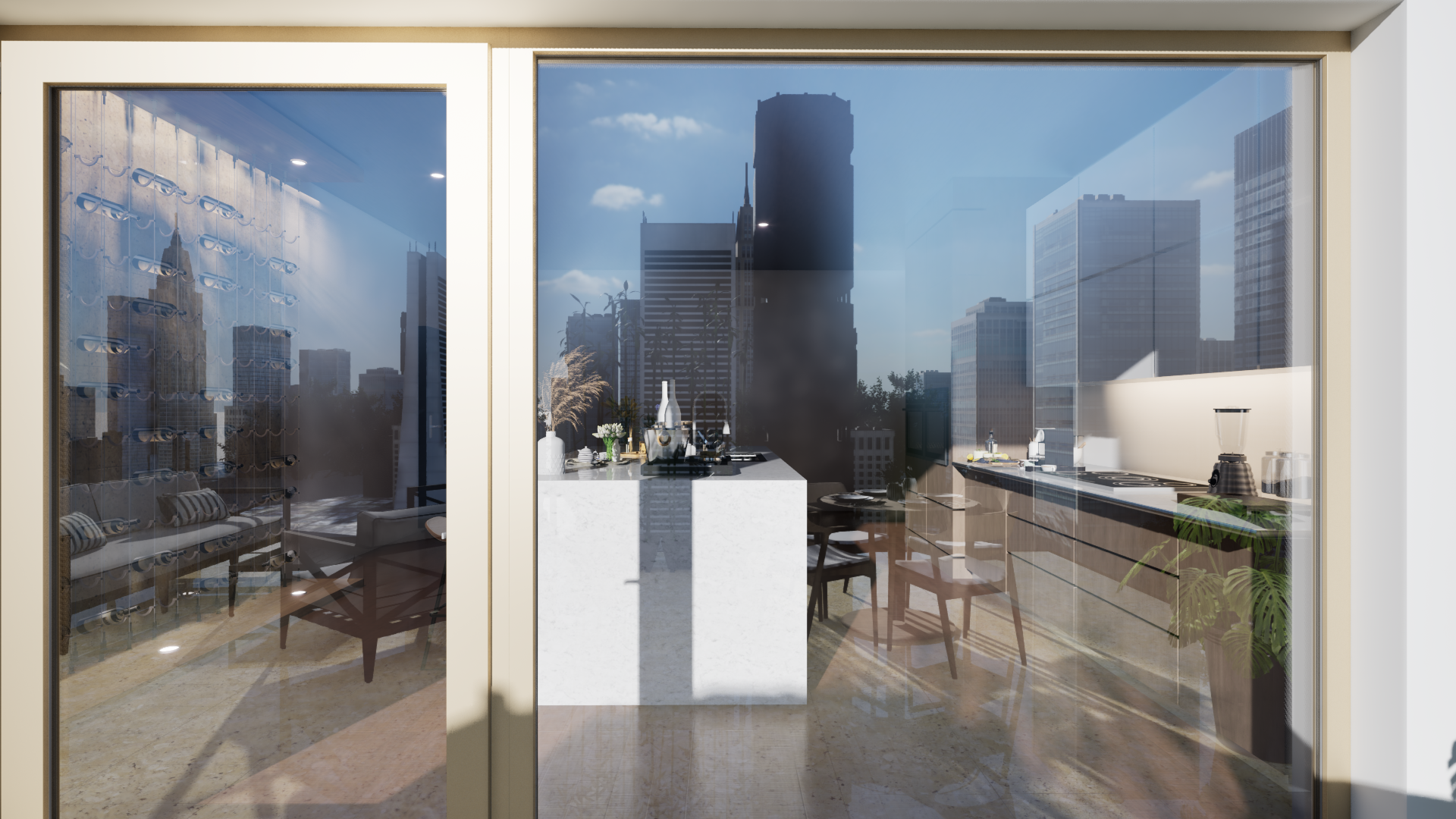 Penthouse CDMX: adiós al calor y ruido con PVC serie 4500 | Color Clay 20 años de garantía imagen carrusel 5