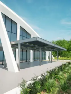 Propuesta de climatika en terraza en el hotel kanai Riviera maya